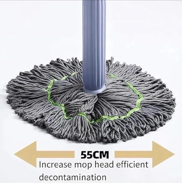 26041 2-in-1 dehydrated floor cleaning mop with self-wringing feature, 360-degree rotatable and adjustable for easy floor cleaning.