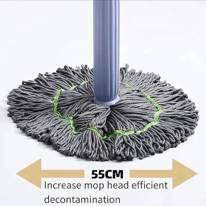 26041 2-in-1 dehydrated floor cleaning mop with self-wringing feature, 360-degree rotatable and adjustable for easy floor cleaning.