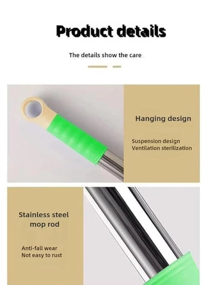 26041 2-in-1 dehydrated floor cleaning mop with self-wringing, 360 rotatable head, adjustable handle, ideal for efficient floor cleaning