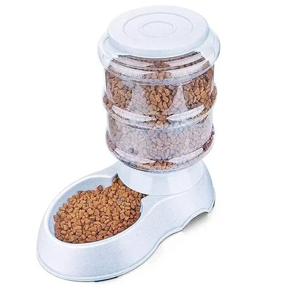Large capacity Pet Food Dispenser from 26041, designed for easy self-dispensing of pet food in a sturdy pet bed.