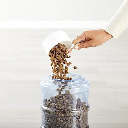 Large capacity pet food dispenser with built-in self-dispensing for easy feeding, designed for pet beds by brand 26041.