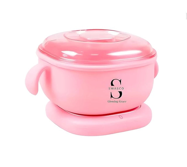 Silicone foldable wax heater by 26041, compact wax machine with quick, even heating, detachable lid, easy to clean for women and men.