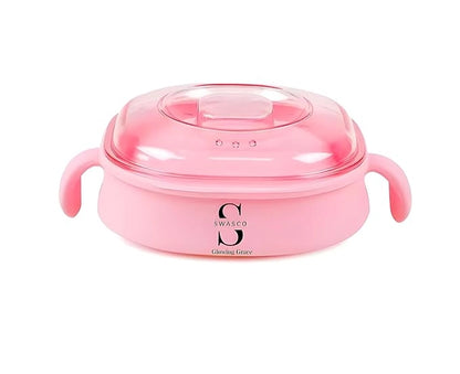 Silicone foldable wax heater by 26041, compact electric wax machine with quick, even heating, detachable lid, easy to clean for women and men.