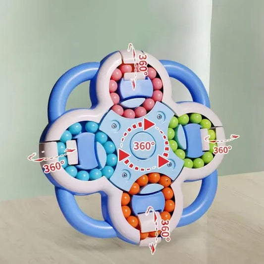 Four-sided 3-D Puzzle Ball by 26072, showcasing a colorful geometric design with interconnected puzzle pieces.