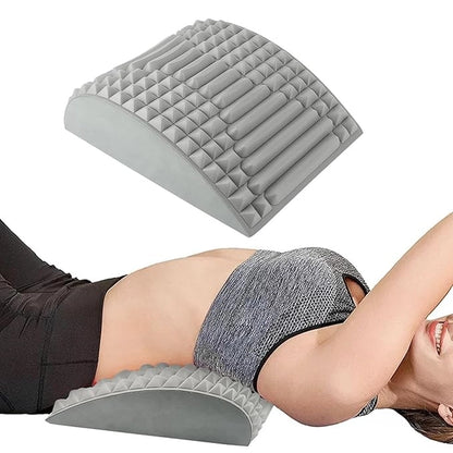 Back and neck stretcher cushion by 26072, designed for back and neck relief, featuring a lumbar cushion for comfort.