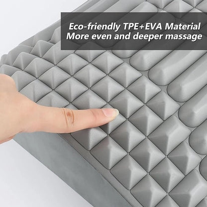 Back and neck stretcher cushion by 26072, designed for lumbar relief and back pain relief, featuring a comfortable cushion cover.
