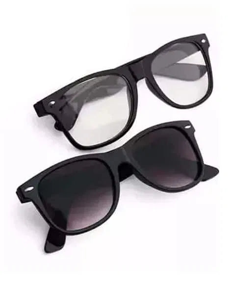Pair of men's sunglasses from 26075, stylish black frame with tinted lenses, suitable for both women and men.