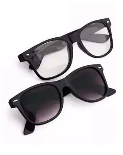 Pair of men's sunglasses from 26075, stylish black frame with tinted lenses, suitable for both women and men.