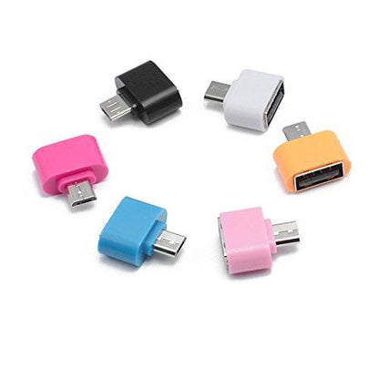 Wukusy 260 Micro USB OTG to USB 2.0 adapter for Android devices, showing the compact black connector with USB ports.