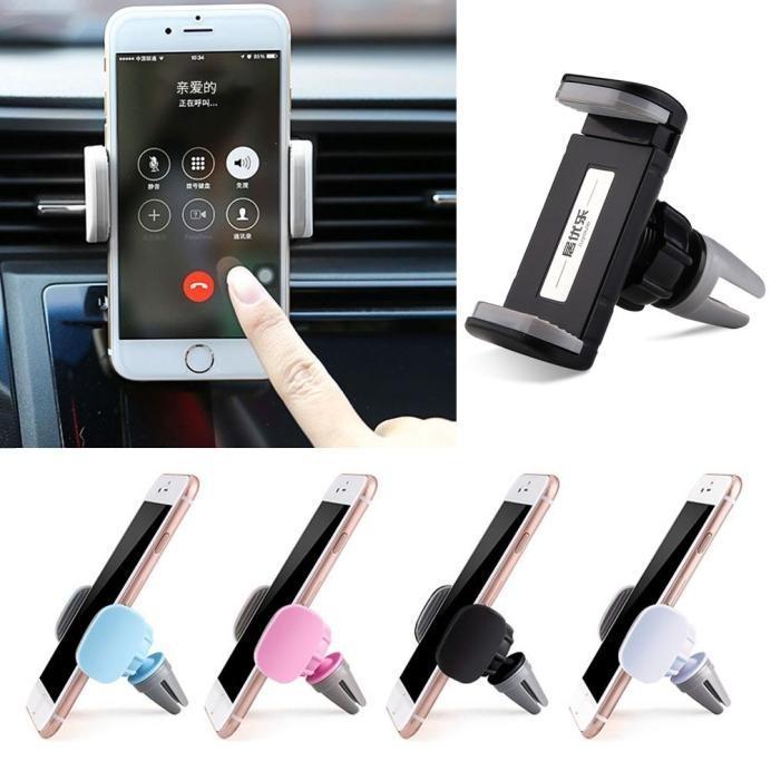 Wukusy 267 Universal Car Air Vent Mount for mobile phones, clips securely onto vehicle ventilation grille