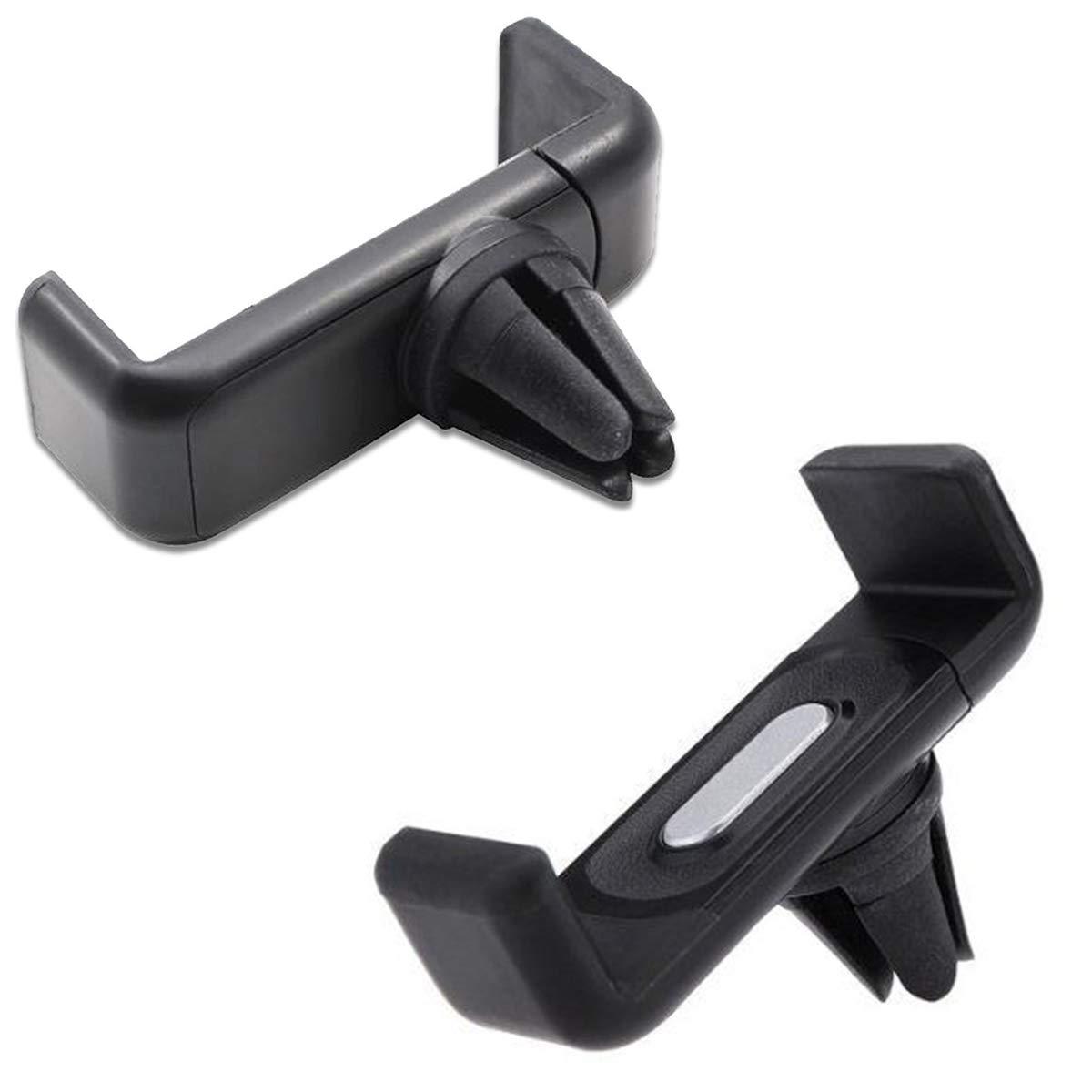 Wukusy 267 Universal Car Air Vent Mount holding a smartphone, installed on a vehicle's air vent for secure mobile device access