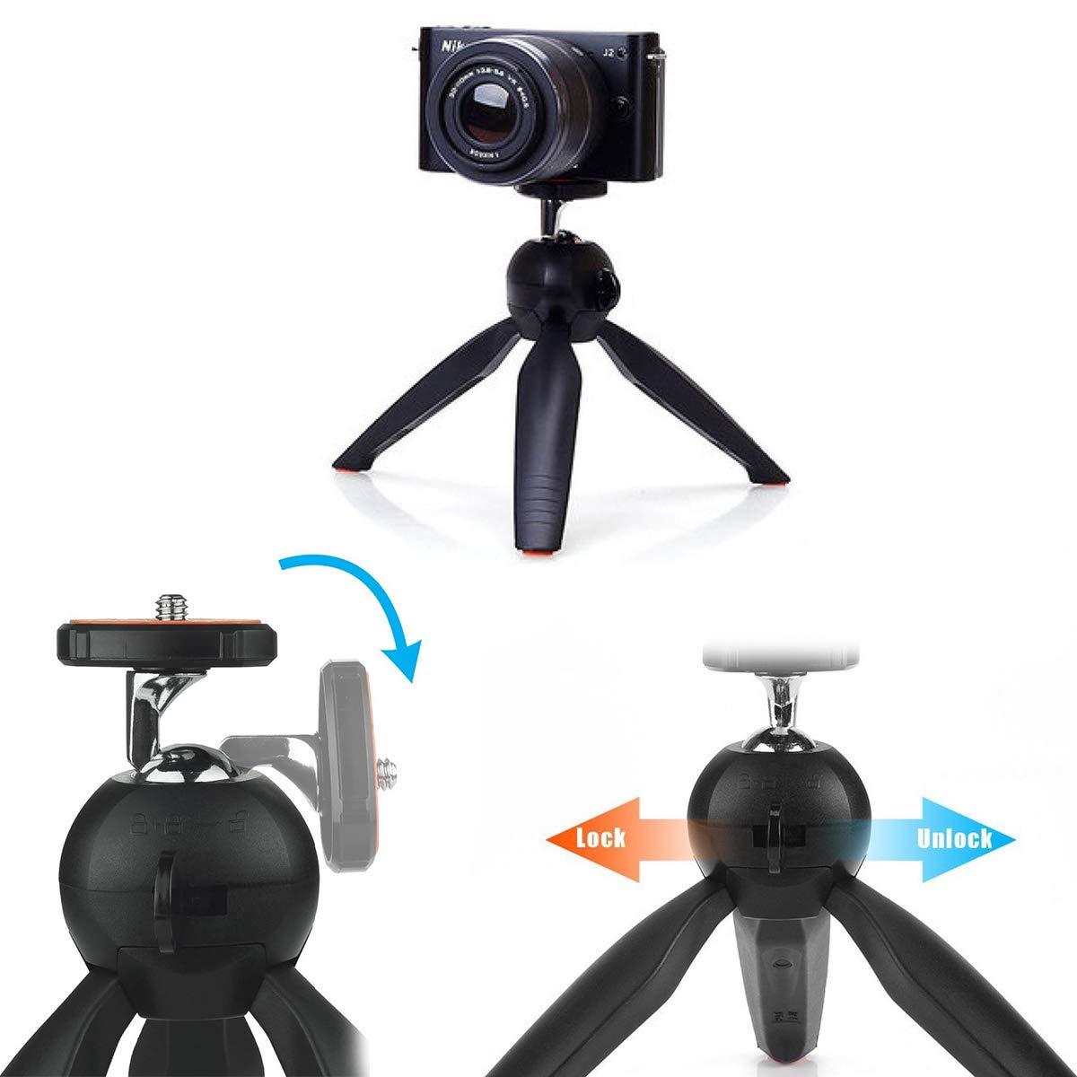 Black Wukusy 272 Universal Mini Tripod for mobile phones, compact and versatile mobile accessory for stable shots.