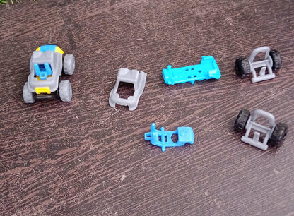 Wukusy mini monster trucks friction-powered toy cars with big plastic tires, perfect for kids and baby boys, Blaze truck design.