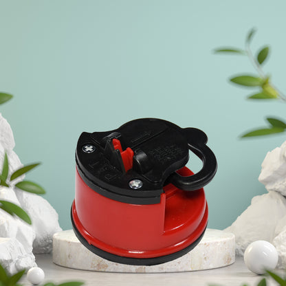 Wukusy 2026 manual mini kitchen knife sharpener with suction pad, suitable for sharpening stainless steel, ceramic, and steel knives.