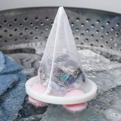 Wukusy reusable mesh lint catcher balls for washing machines, designed to trap hair and lint for cleaner laundry.