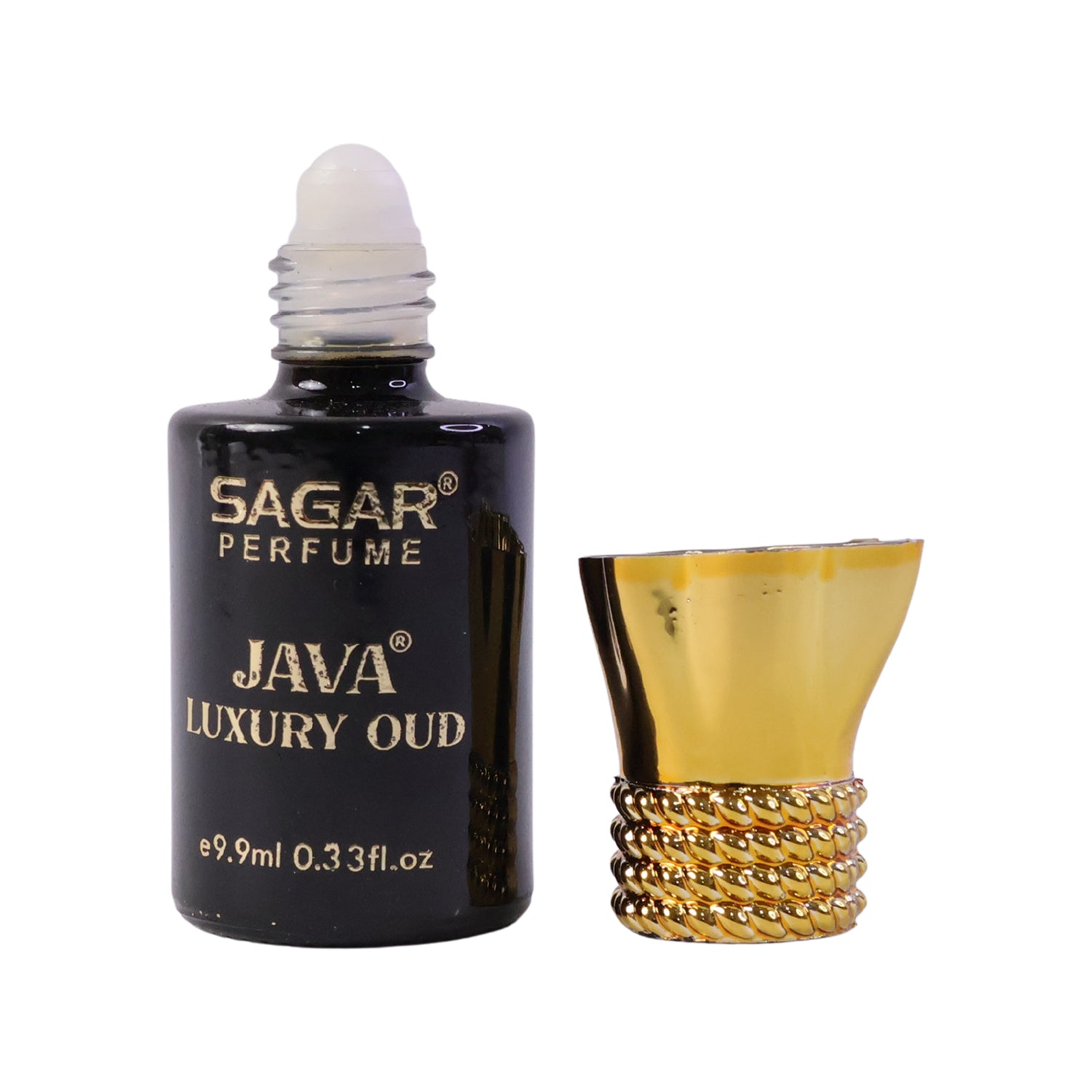 Wukusy Sagar Java Luxury Oud Roll-on Attar perfume oil for men and women, 9.9 ml bottle with elegant packaging