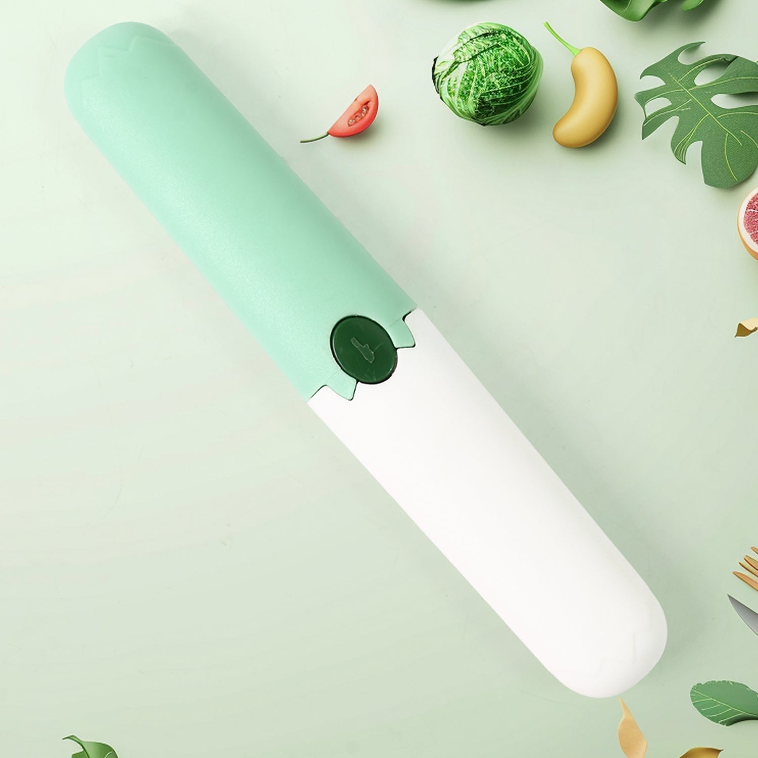 Wukusy multifunctional fruit and vegetable peeler and knife with sawtooth edge, anti-slip grip, ideal for peeling apples, carrots, potatoes.