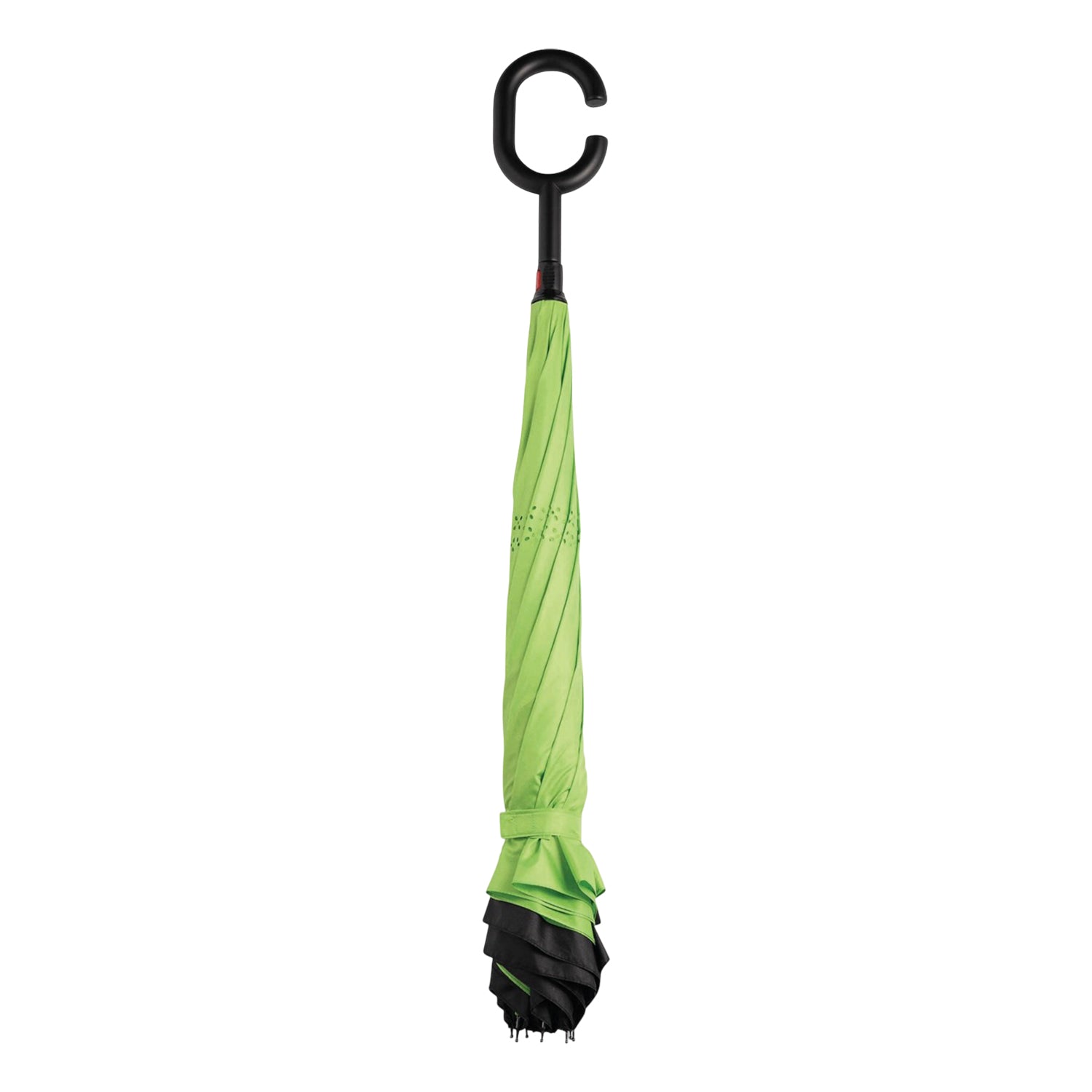 Colorful foldable Wukusy umbrella with C-shaped handle, UV protection, suitable for children, rain and sun protection, travel accessory.