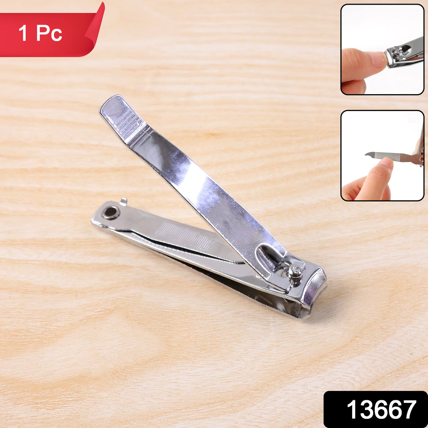 Wukusy premium heavy-duty stainless steel nail cutter with sharp blades for precise grooming, shown on a white background.