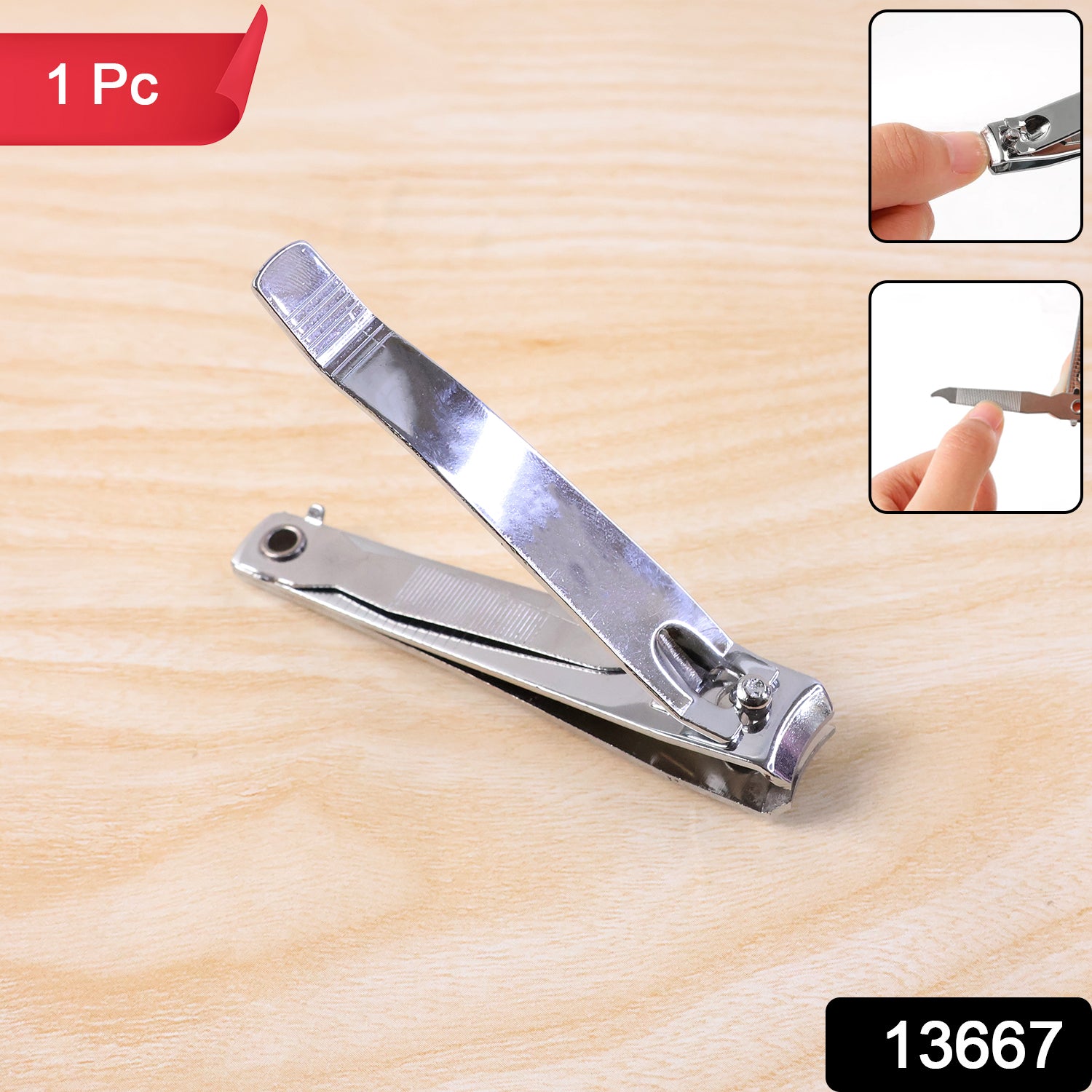 Wukusy premium heavy-duty stainless steel nail cutter with sharp blades for precise grooming, shown on a white background.