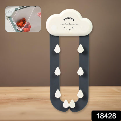 Wukusy triangle kitchen sink strainer and filter rack for trapping debris and preventing clogs in kitchen sink drains.