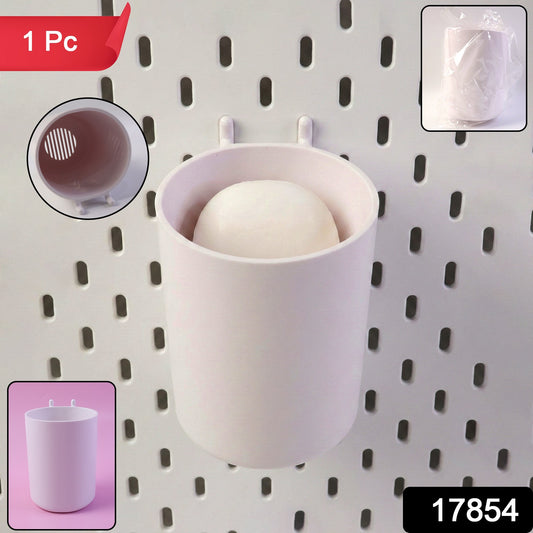 Plastic glass shape soap box with drainage from Wukusy, designed to hold soap bars and prevent water buildup.