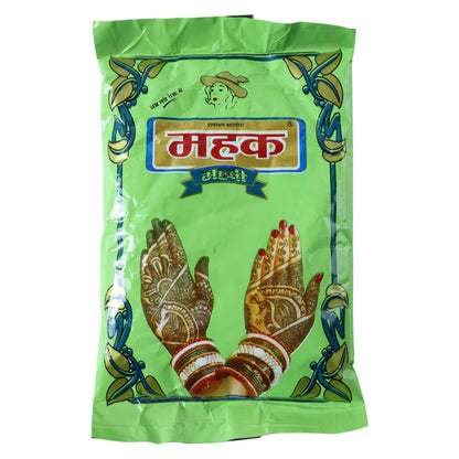 Wukusy Traditional Herbal Mehndi Powder in an 80 gram pack, green henna powder for natural hair and body coloring.