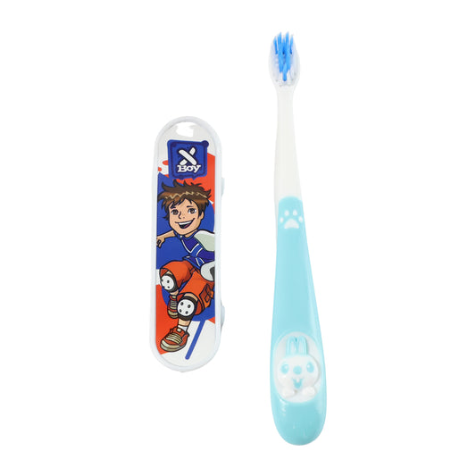 Wukusy kids toothbrush with cartoon sketchboard toy showing colorful brush and playful design for children