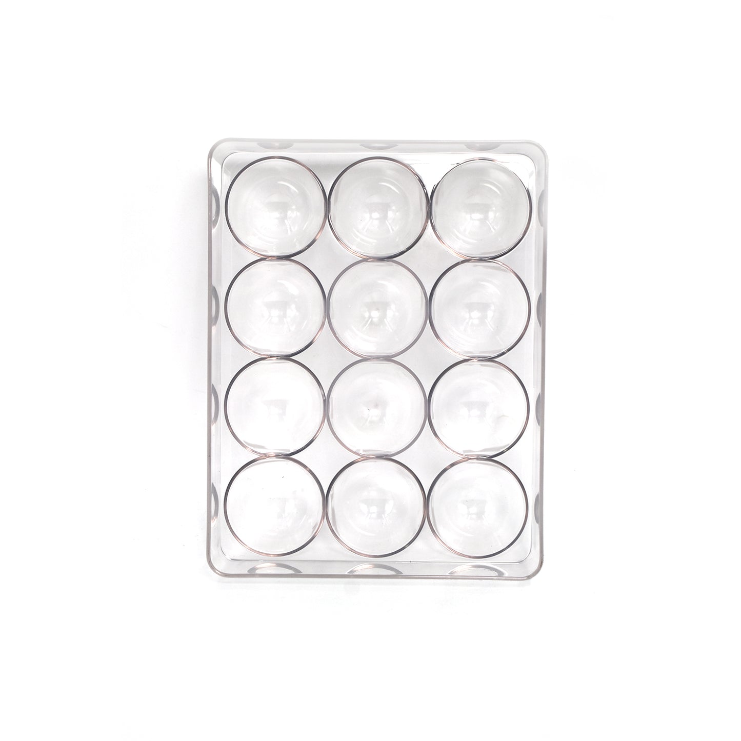 Wukusy 12-cavity egg storage box for organizing and securely holding eggs in the kitchen.
