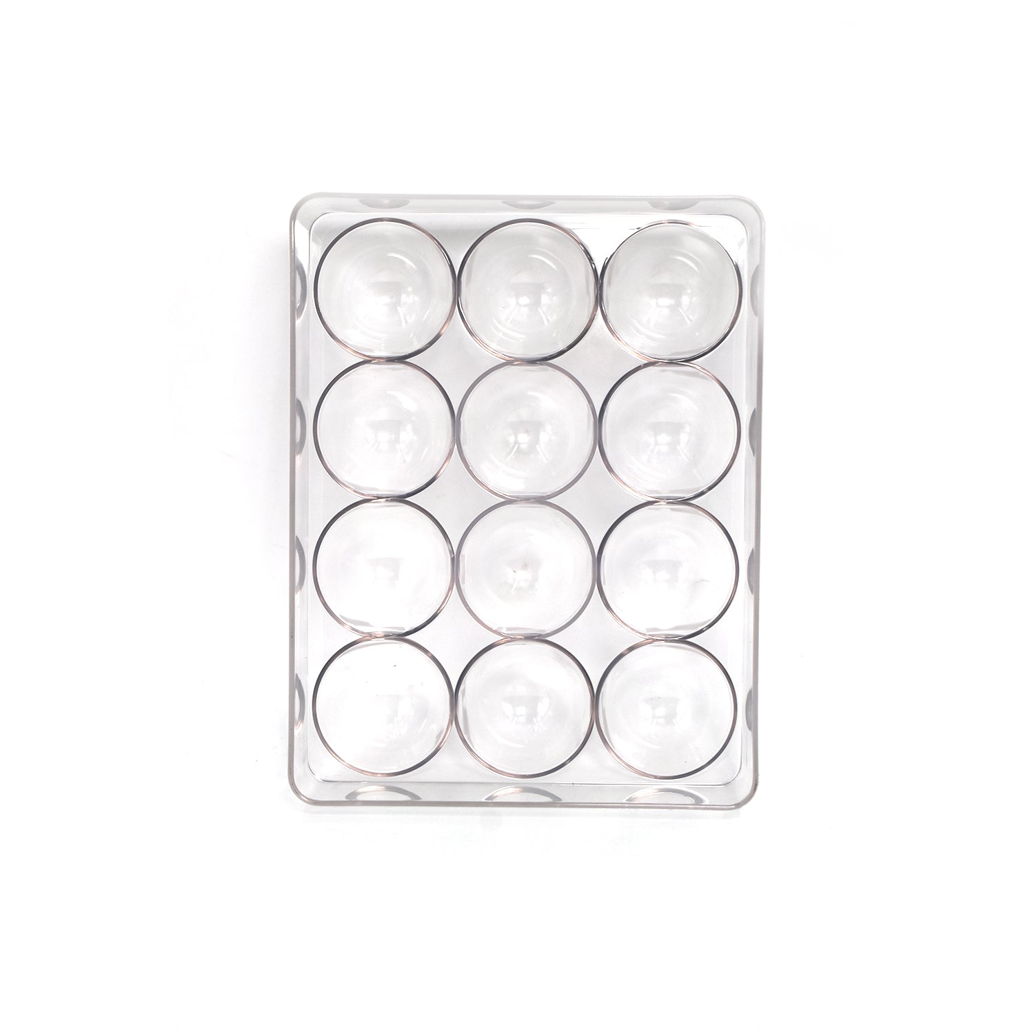 Wukusy 12-cavity egg storage box for organizing and securely holding eggs in the kitchen.