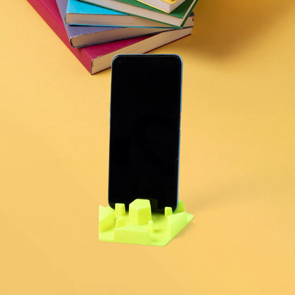 Wukusy multi-angle plastic mobile phone stand holder in mixed colors, showing adjustable design and stable base for hands-free use.