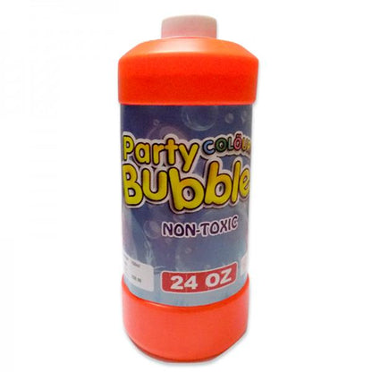 Wukusy 1904 Bubble Gun liquid refill bottle for kids, 750ml of bubble solution in a clear plastic container.