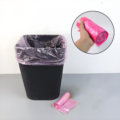 Wukusy garbage bags roll in mixed colors, 45x45 cm, suitable for home and kitchen waste disposal, one bag per roll.