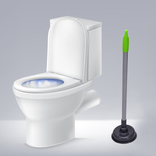 Wukusy 4031 toilet plunger for clearing clogs in toilet bowls and sinks, suitable for home, commercial, and industrial use.
