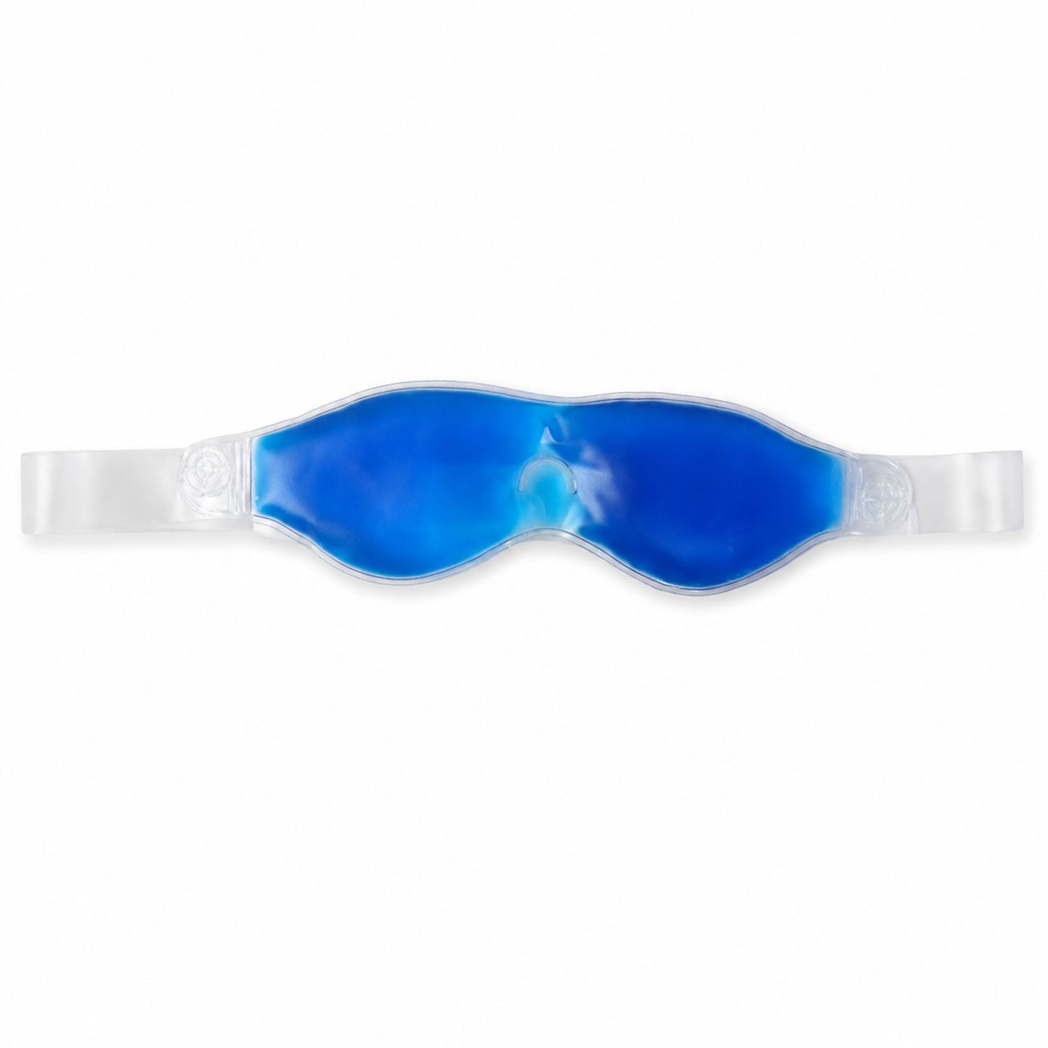 Small blue Wukusy cooling gel eye mask for relaxation and puffiness relief, designed to soothe tired eyes.