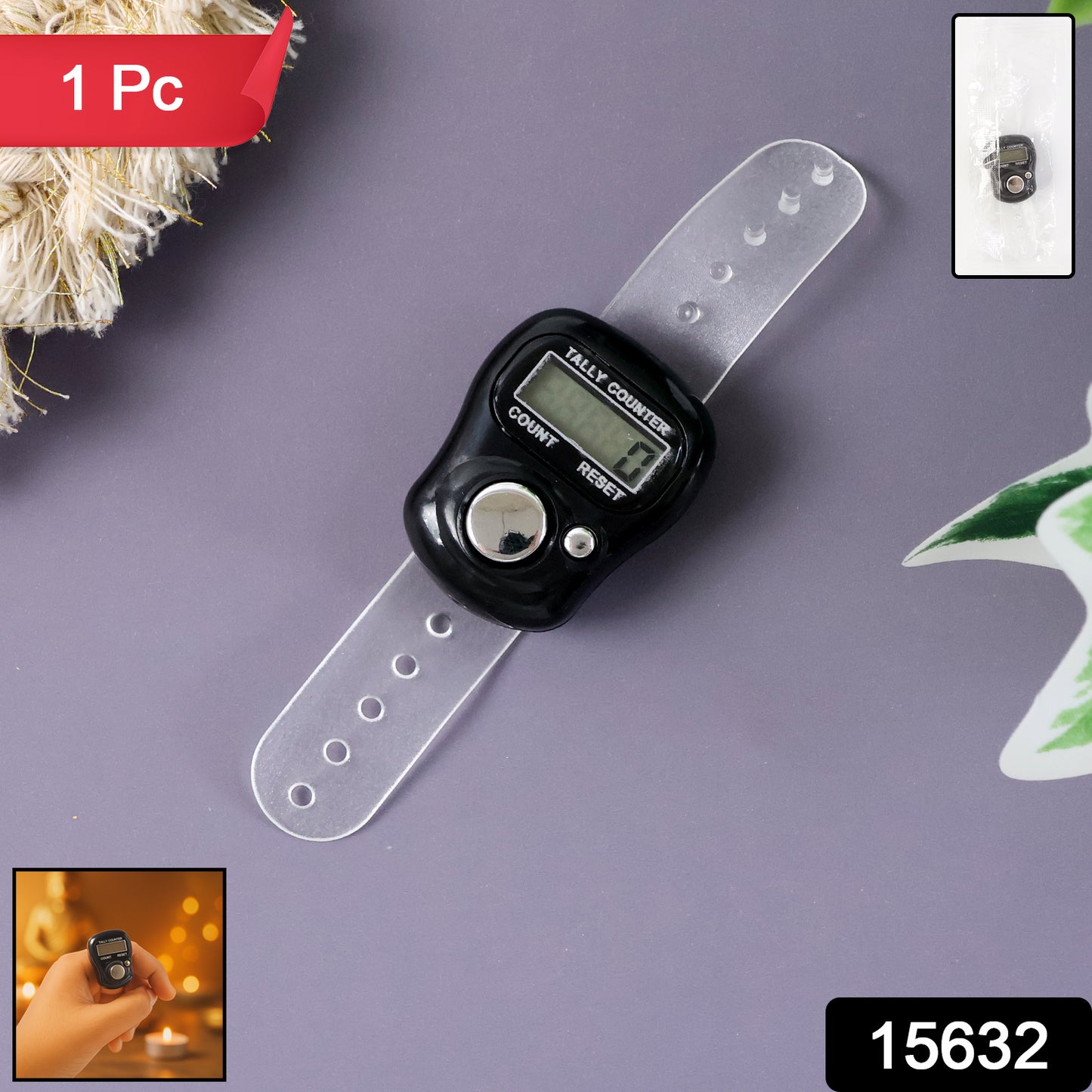 Wukusy small digital finger tally counter for sports, showing digital display and buttons for counting activities.