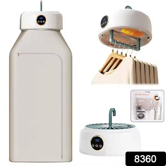 Wukusy portable mini laundry dryer with low noise, compact clothes dryer for home use shown in the image.