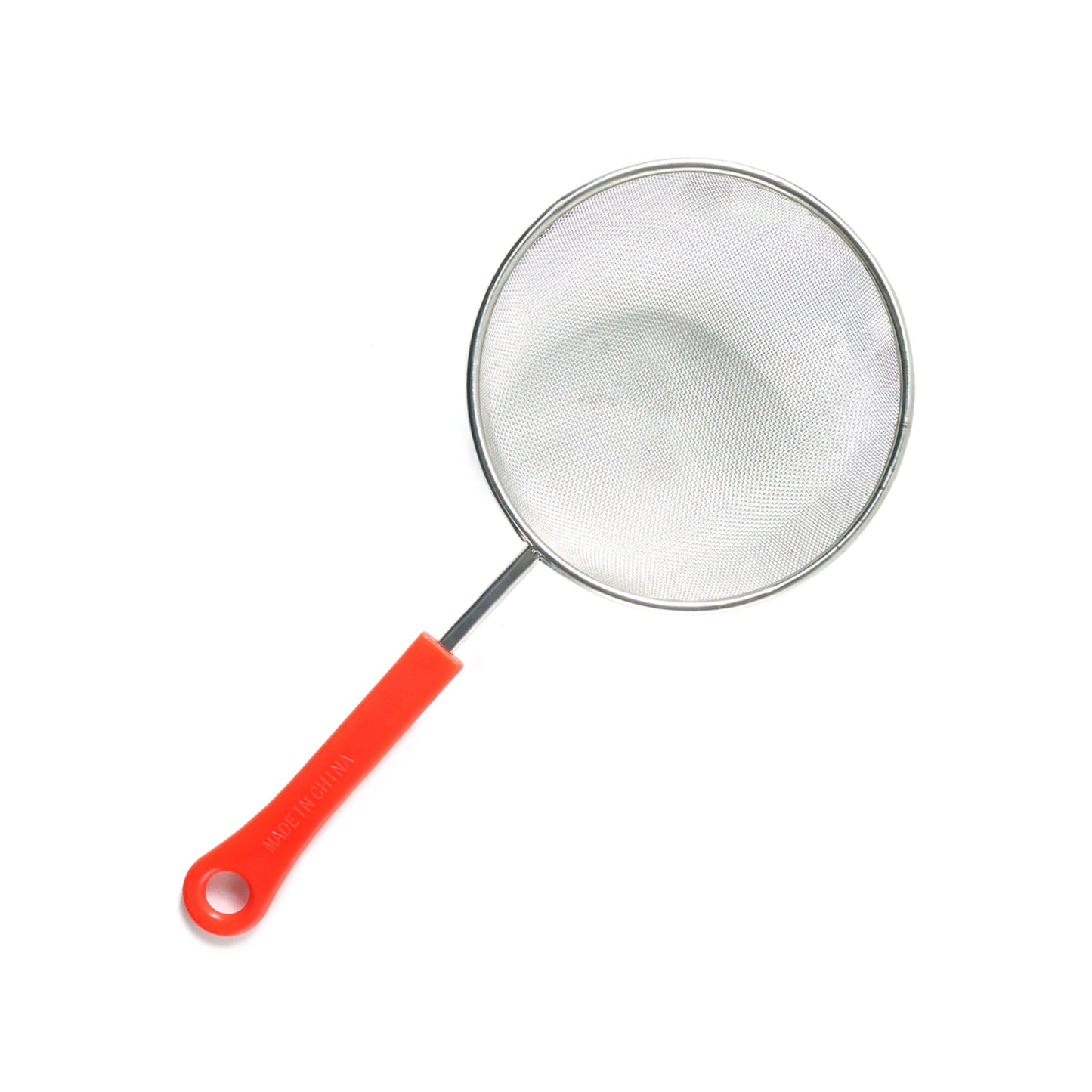 Wukusy B-grade small fine mesh kitchen strainer with handle for rinsing and straining food, compact and durable kitchen tool