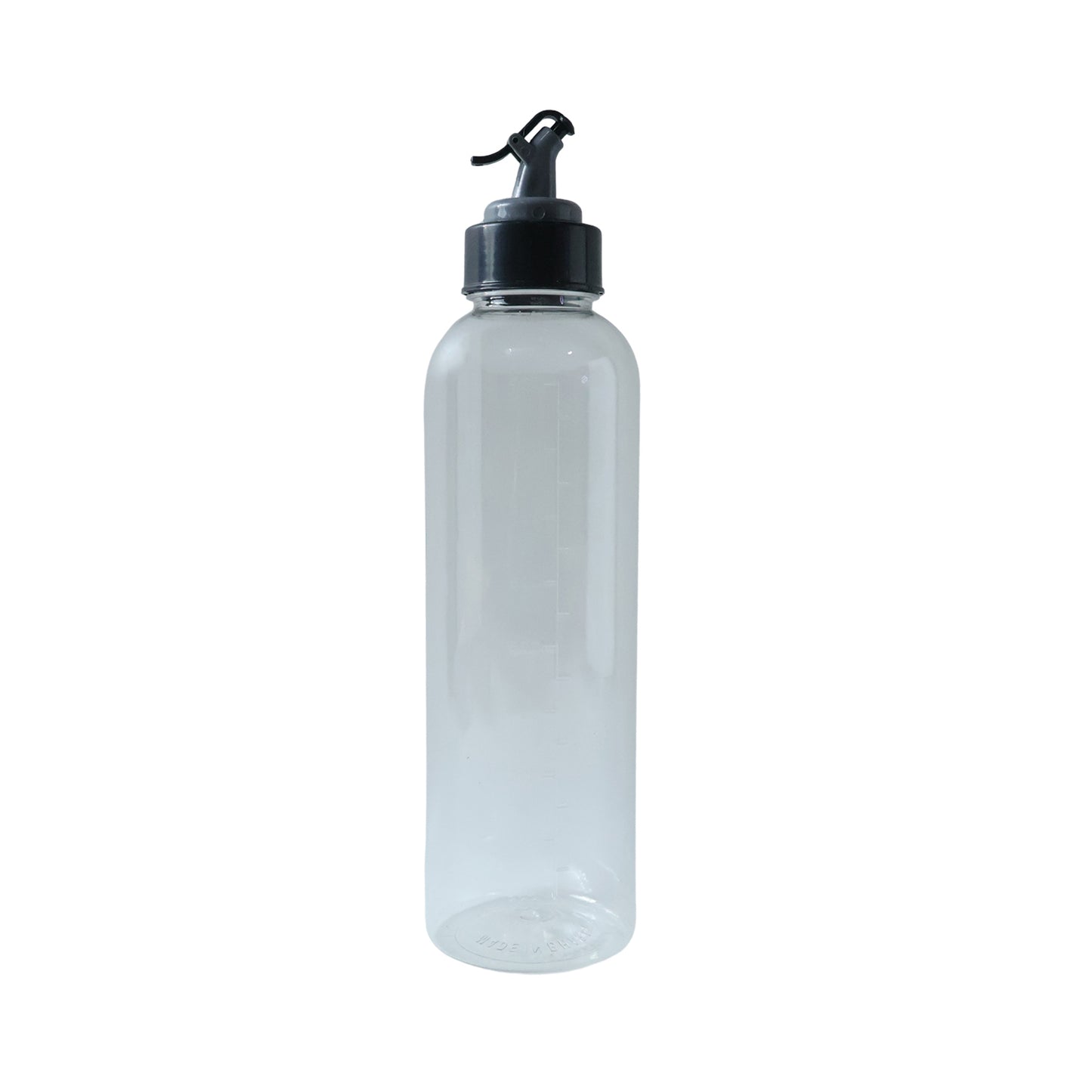 Wukusy 900ml multipurpose oil dispenser bottle with flip top pour spout, clear plastic container for kitchen use