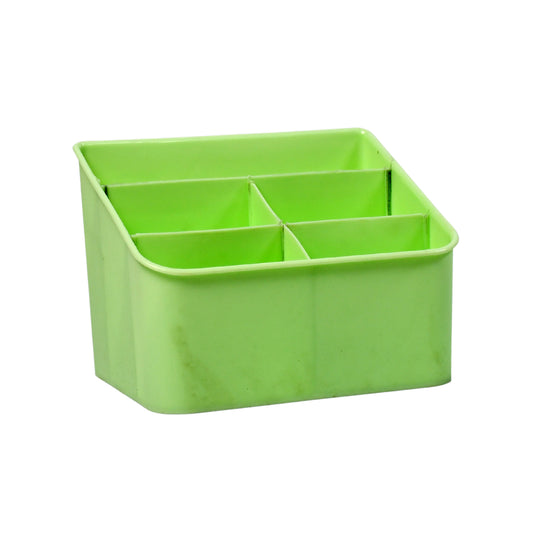 Wukusy plastic storage box with multiple compartments for organizing living room and bathroom spaces.
