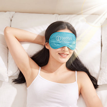 Wukusy soft sleep eye mask with padded light-blocking design and elastic strap for comfortable, restful sleep.