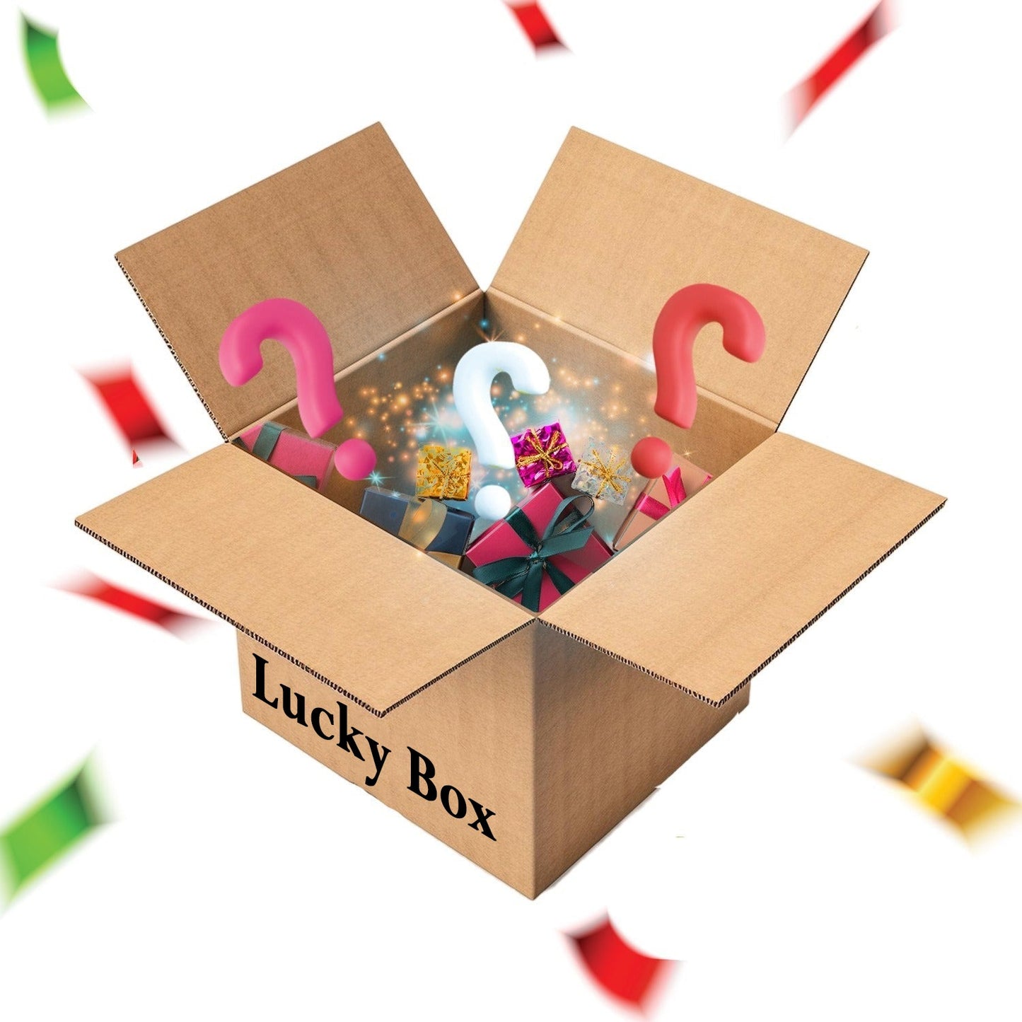 Wukusy Deodap Lucky Box Premium product with assorted items, showcasing various products inside the Rs. 1500 value lucky box.