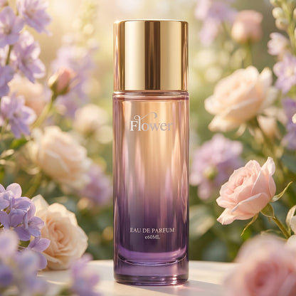 Wukusy Flower Eau De Parfum spray bottle, 60ml, with floral scent and elegant packaging.