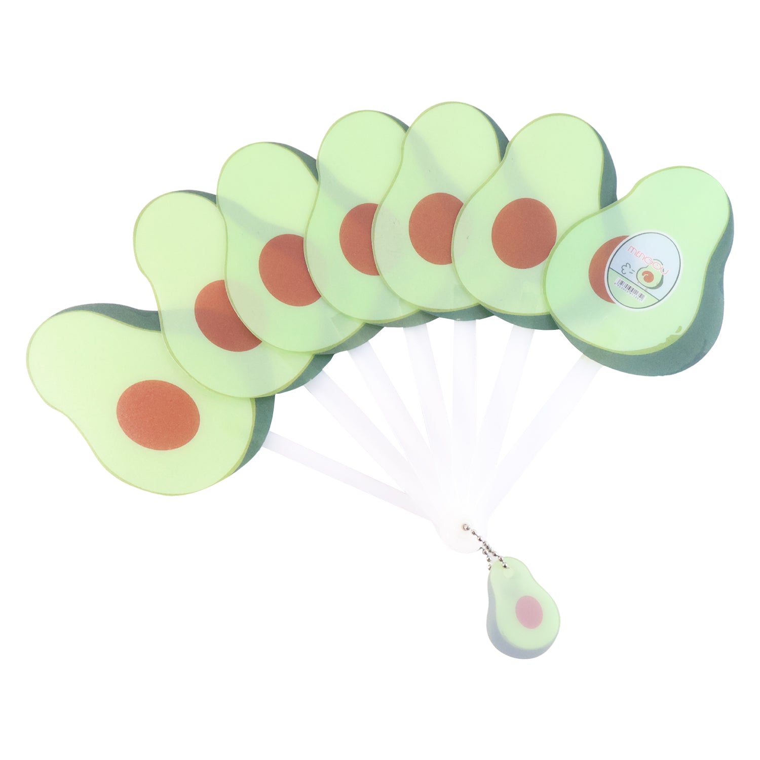 Wukusy foldable pocket fan with keychain, compact handheld fan with adjustable blades and portable design for personal cooling.