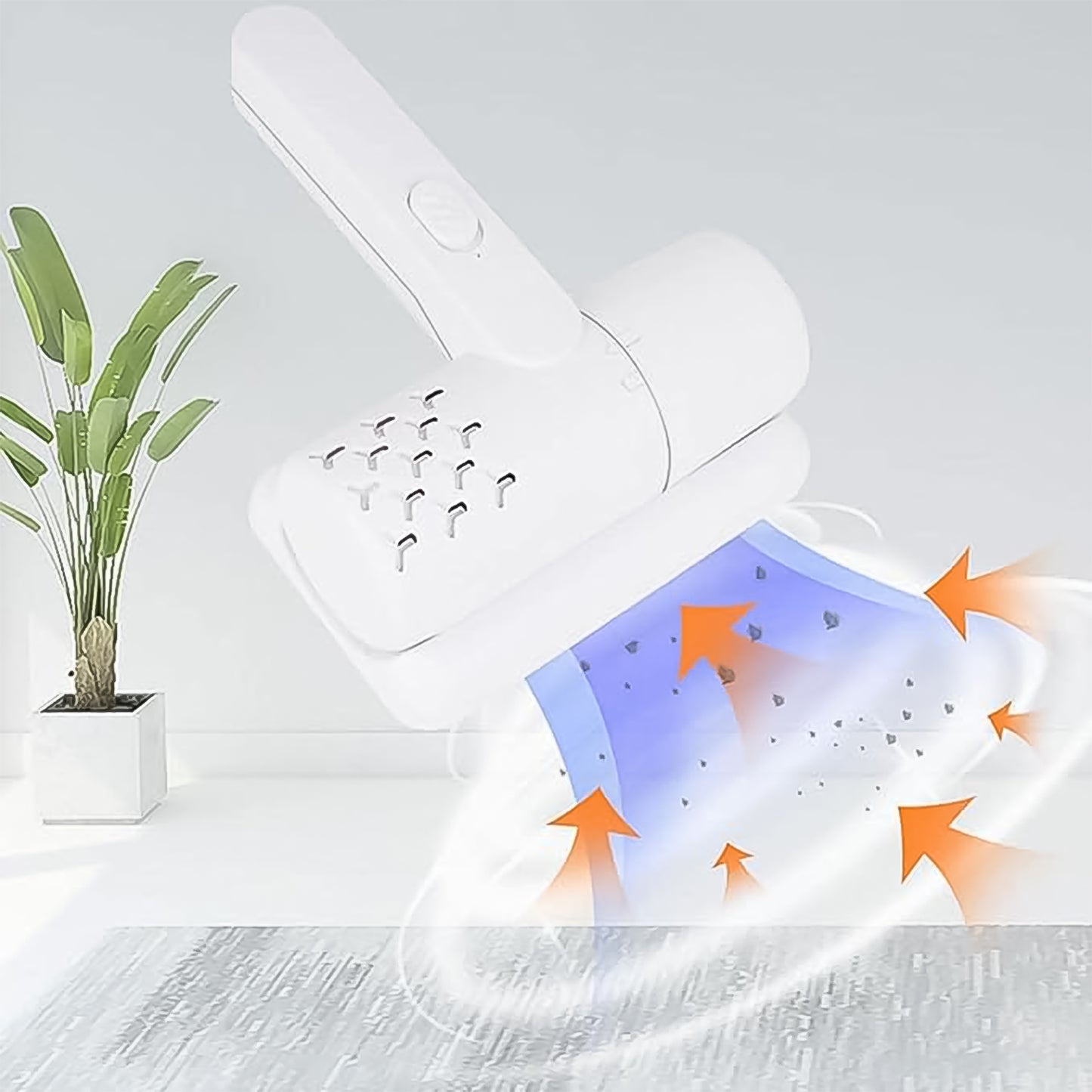 Wukusy USB rechargeable dust mite controller for home improvement, compact device with USB charging port and dust mite removal features