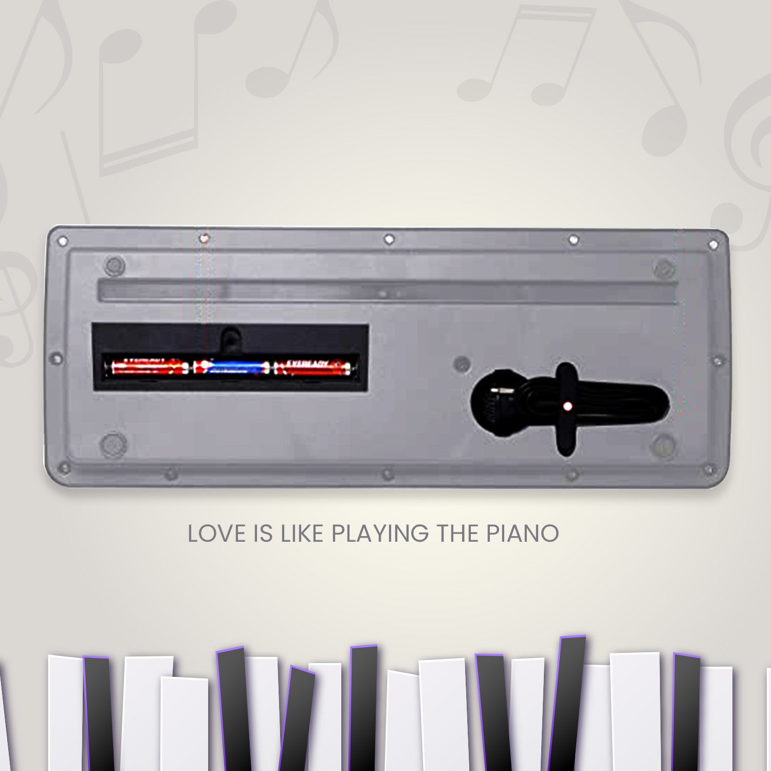 Wukusy 4515 piano musical keyboard with 37 keys, microphone, for kids, colorful toy keyboard with musical features