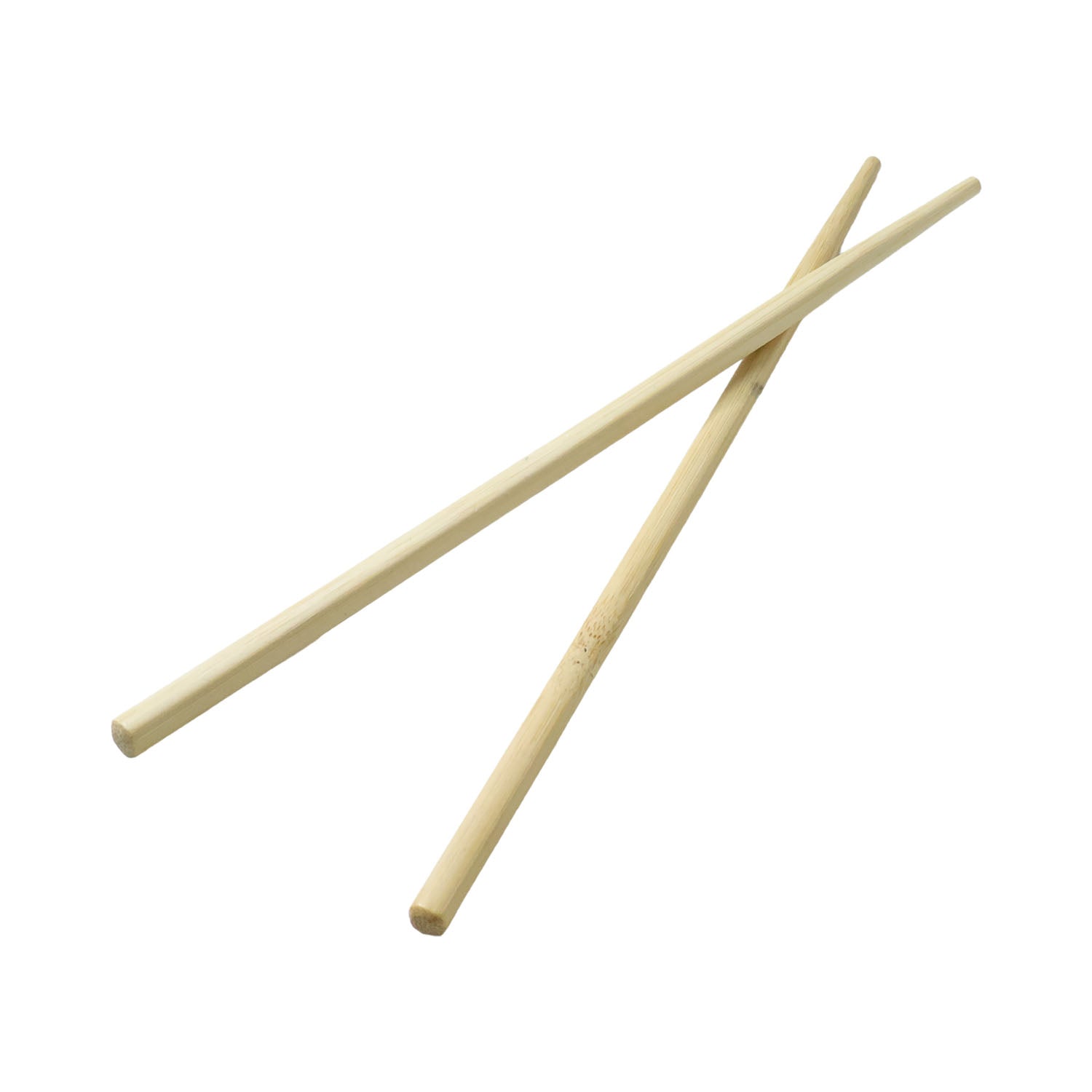 Set of two reusable bamboo chopsticks from Wukusy with natural finish, perfect for eco-friendly dining and traditional Asian cuisine.