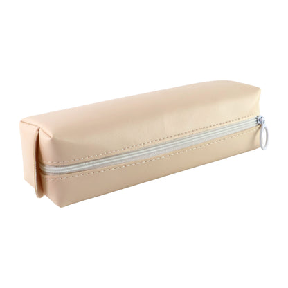 Wukusy slim PU leather pencil pouch for office use, compact and durable storage for pens and small stationery items.