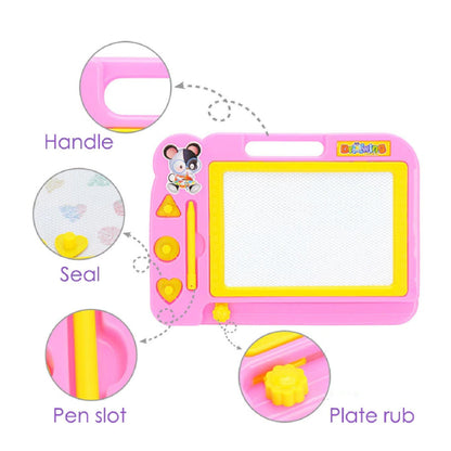 Wukusy 1905 Magic Writer Magnetic Drawing Board for kids, educational toy with colorful drawing surface and magnetic stylus.