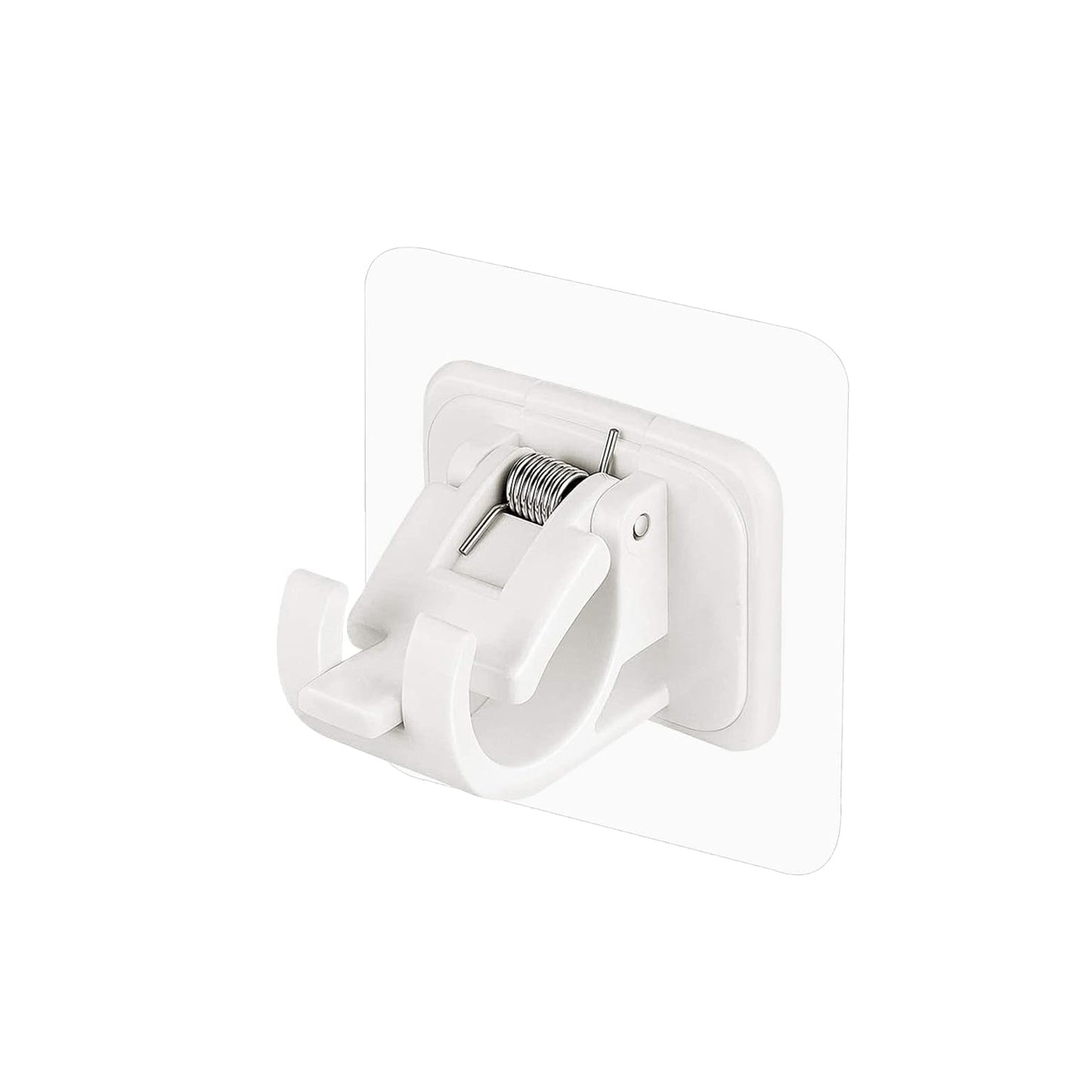 Wukusy no-drill wall-mounted adhesive towel rod holder, silver finish, easy to install, ideal for bathroom or kitchen use.